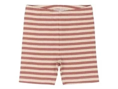 rosa og hvidstribet cykelshorts fra The New Siblings TNST6207 old rose striped 